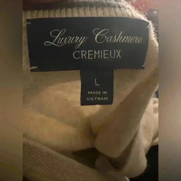 Cremieux 100% Luxury Cashmere Sweater - Picture 2 of 10